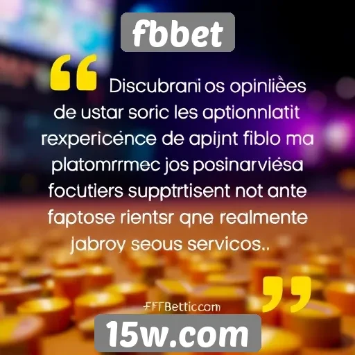 opiniões de usuários sobre a experiência no fbbet